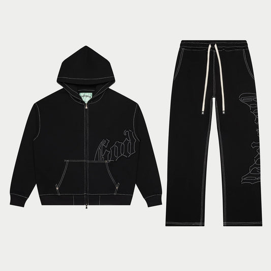 Godspeed OG Logo Sweatsuit Stitched Black