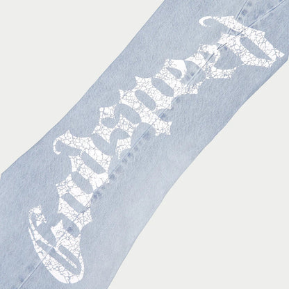 Godspeed OG Logo Flared Denim Printed Blue