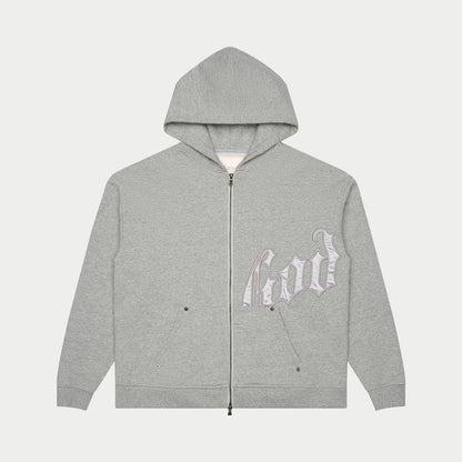 Godspeed OG Logo Sweatsuit V2 Grey Silver Satin