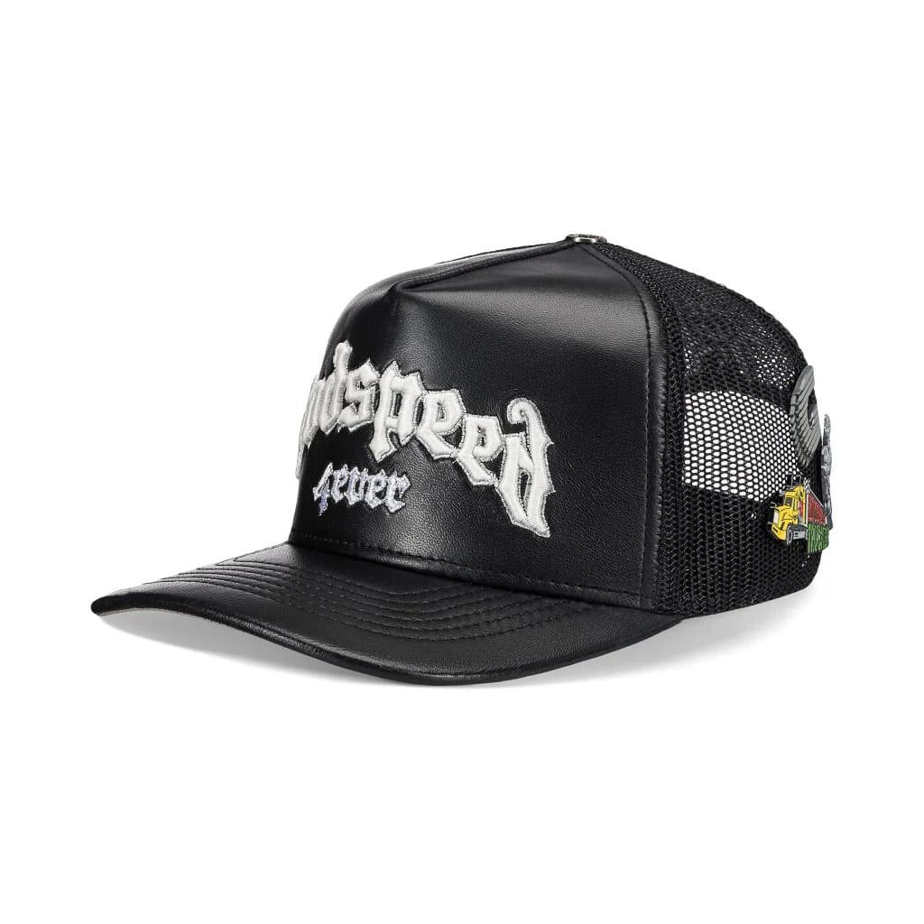 Godspeed GS Forever Premium Leather Trucker Hat Black