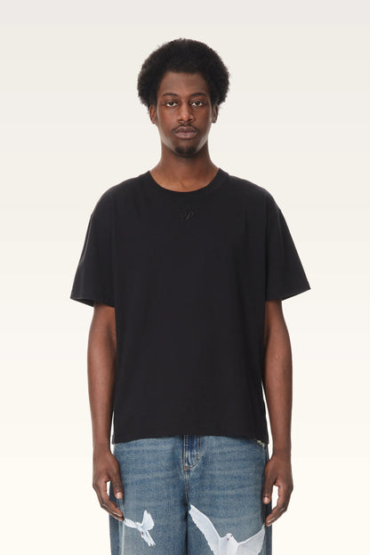 3.Paradis Cursive Logo Embroidered T-Shirt