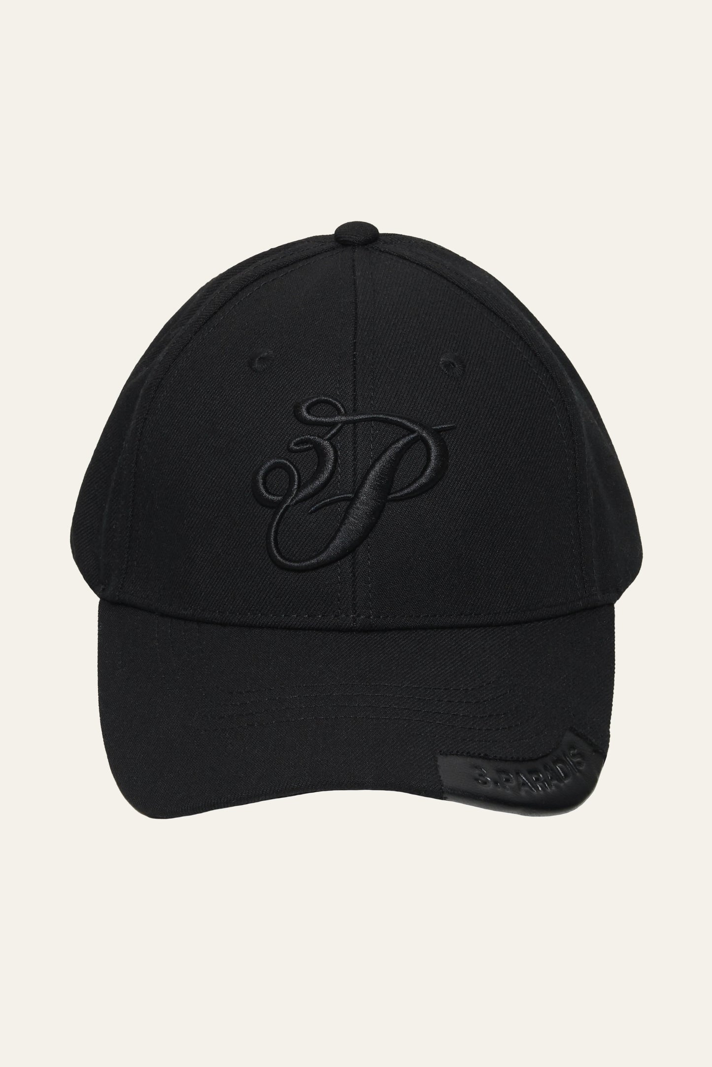 3.Paradis Cursive Logo Cap Black