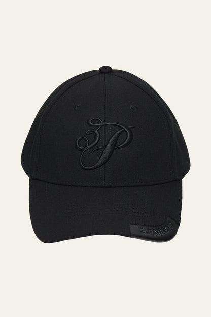 3.Paradis Cursive Logo Cap Black