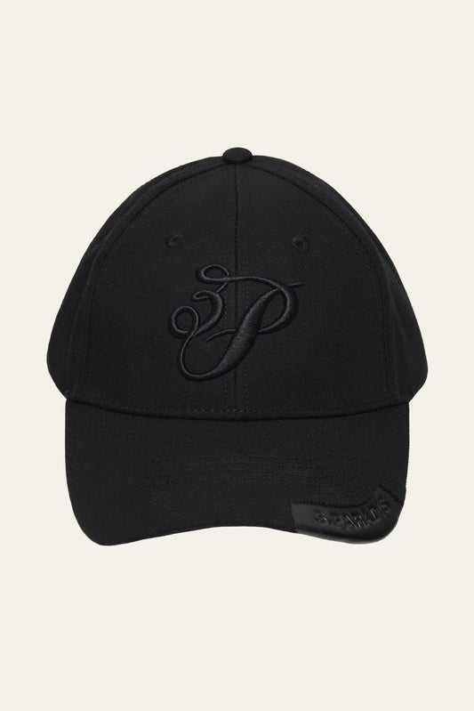 3.Paradis Cursive Logo Cap Black