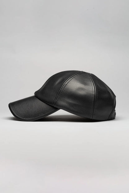 032c LEATHER CAP BLACK