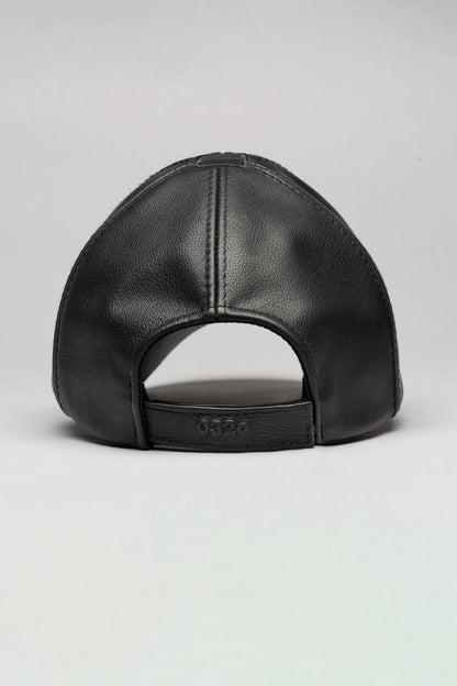 032c LEATHER CAP BLACK