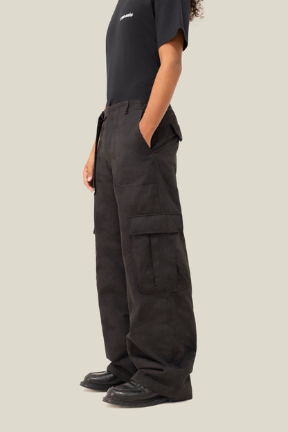 3.Paradis Ripstop Cargo Pants Black
