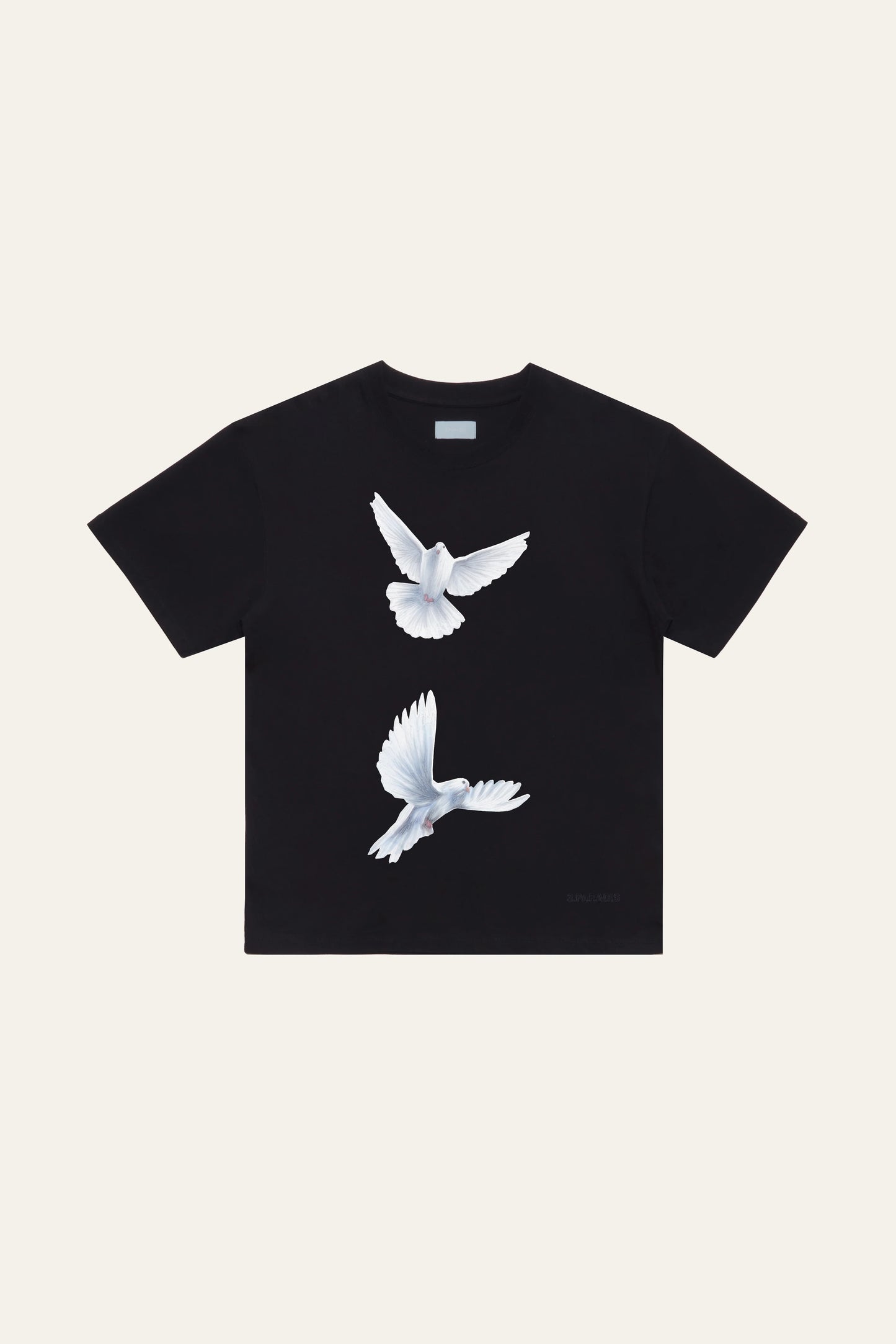 3.Paradis Freedom Dove 3D Print T-shirt Black