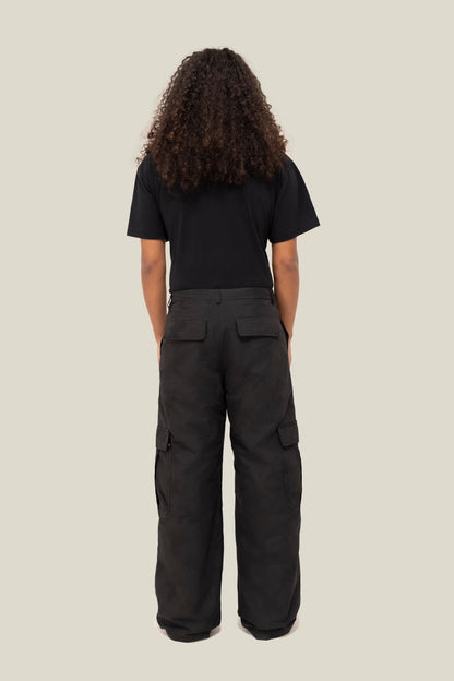 3.Paradis Ripstop Cargo Pants Black