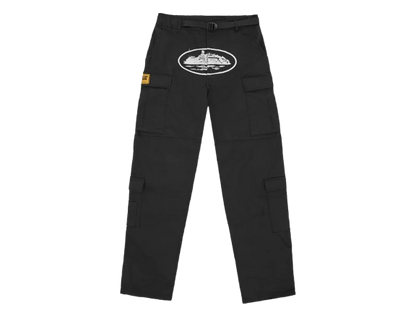 Corteiz Alcatraz Cargo Pants Black
