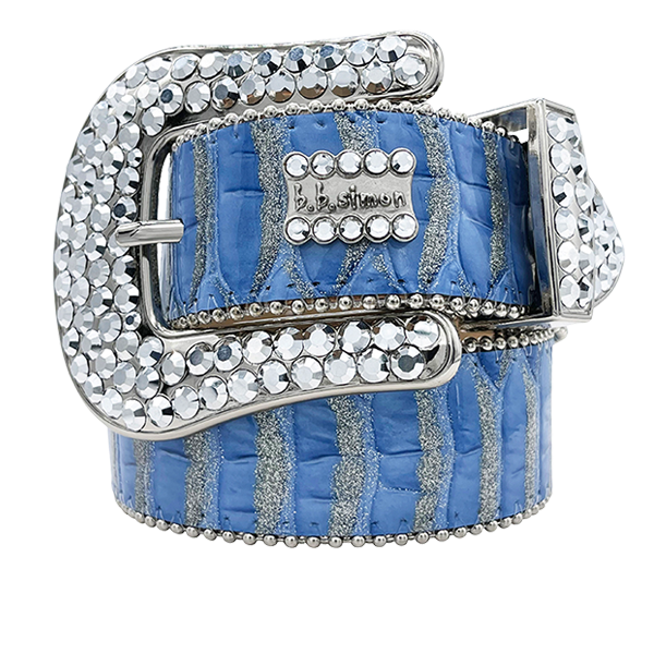 B.B. Simon Belt Classic Aqua Fish Scale