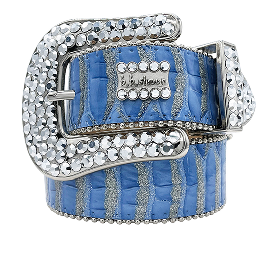B.B. Simon Belt Classic Aqua Fish Scale