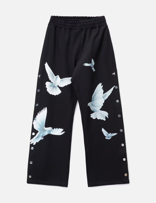 3.Paradis Freedom Doves Trackpants Black