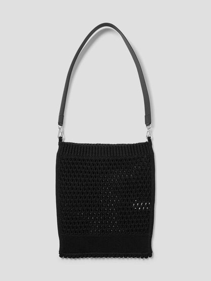 Juun.J Curly Knit Bag Black