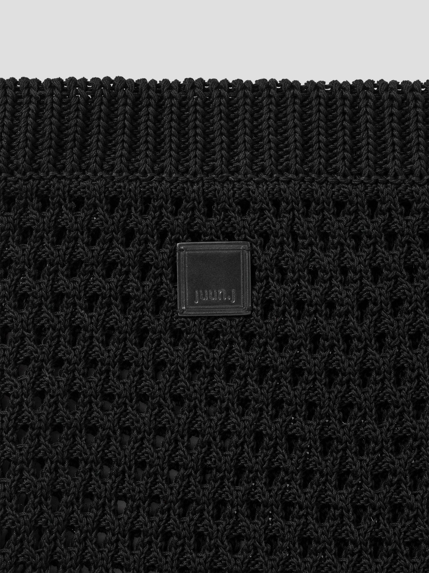 Juun.J Curly Knit Bag Black
