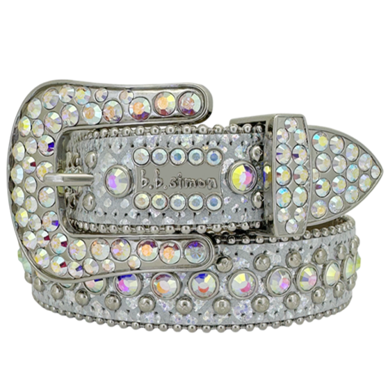 B.B. Simon Belt The Skinny Kish Silver