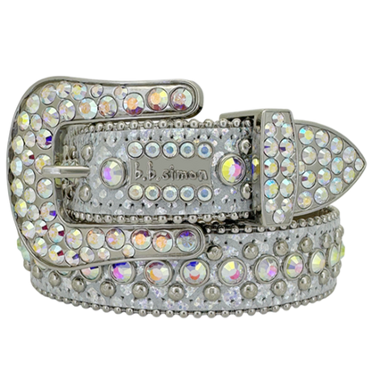 B.B. Simon Belt The Skinny Kish Silver