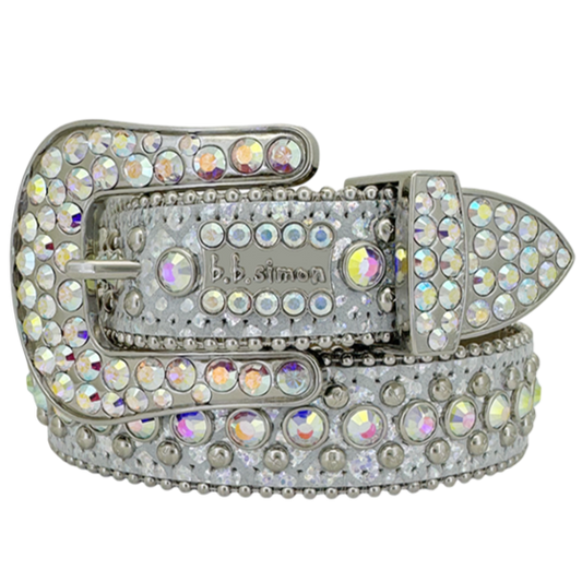 B.B. Simon Belt The Skinny Kish Silver