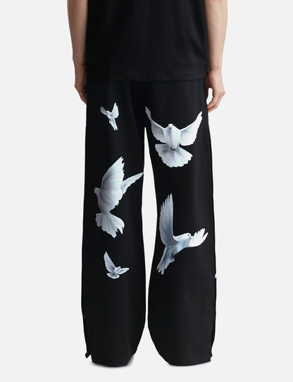 3.Paradis Freedom Doves Trackpants Black