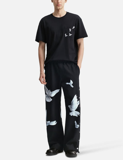 3.Paradis Freedom Doves Trackpants Black
