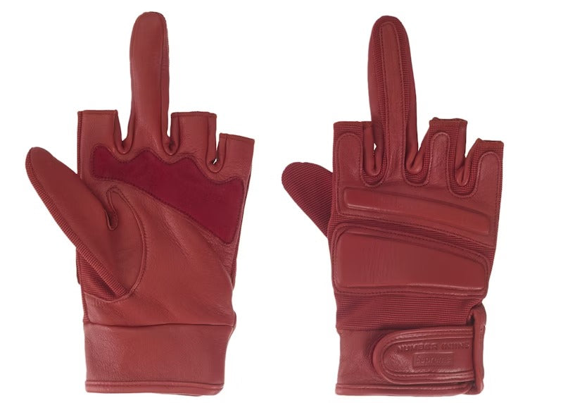 Supreme Number (N)ine Leather Gloves Red
