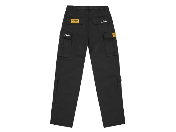 Corteiz Alcatraz Cargo Pants Black