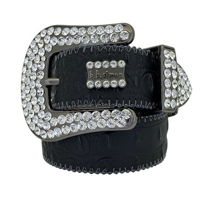 B.B. Simon Belt Classic Black Clear