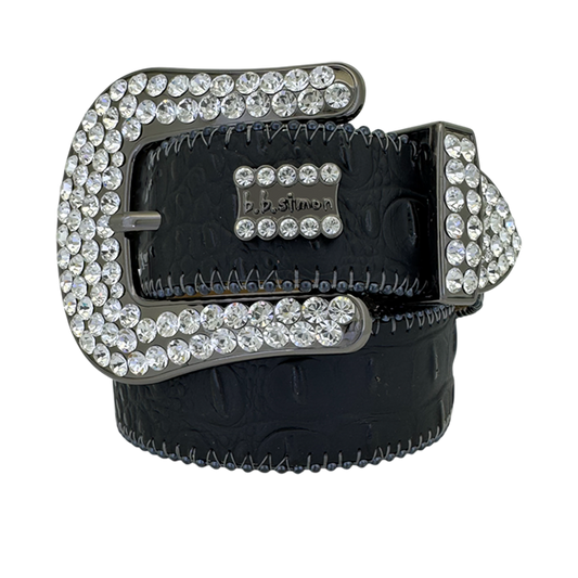 B.B. Simon Belt Classic Black Clear
