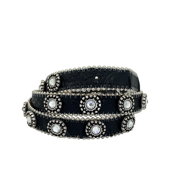 B.B. Simon Belt Alegra Fantasy Black Clear