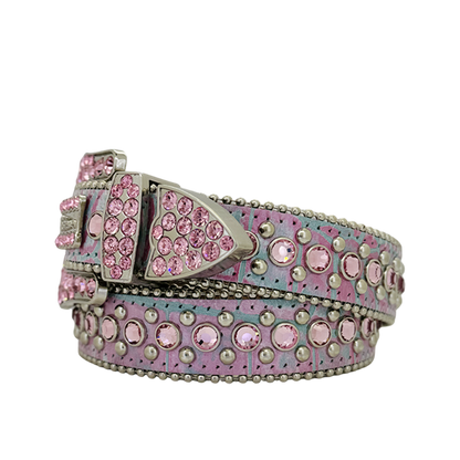 B.B. Simon Belt The Skinny Kish Grey Pink