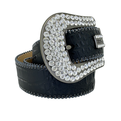 B.B. Simon Belt Classic Black Clear