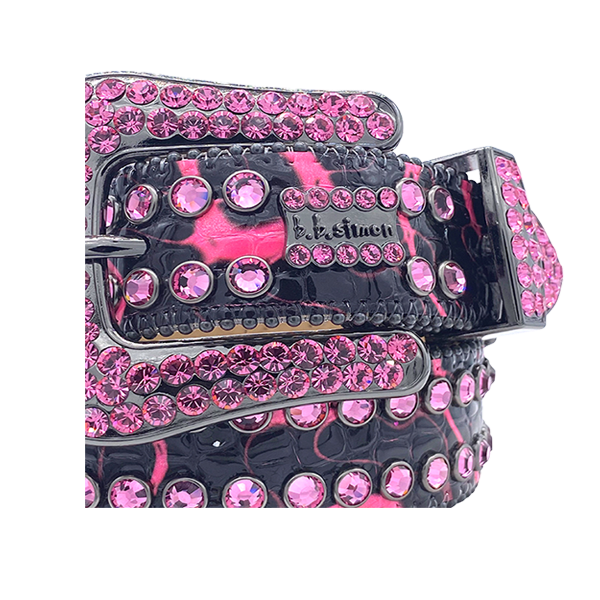 B.B. Simon Electric Darband Belt Pink