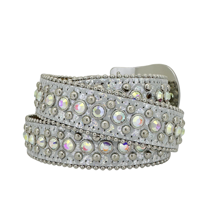 B.B. Simon Belt The Skinny Kish Silver