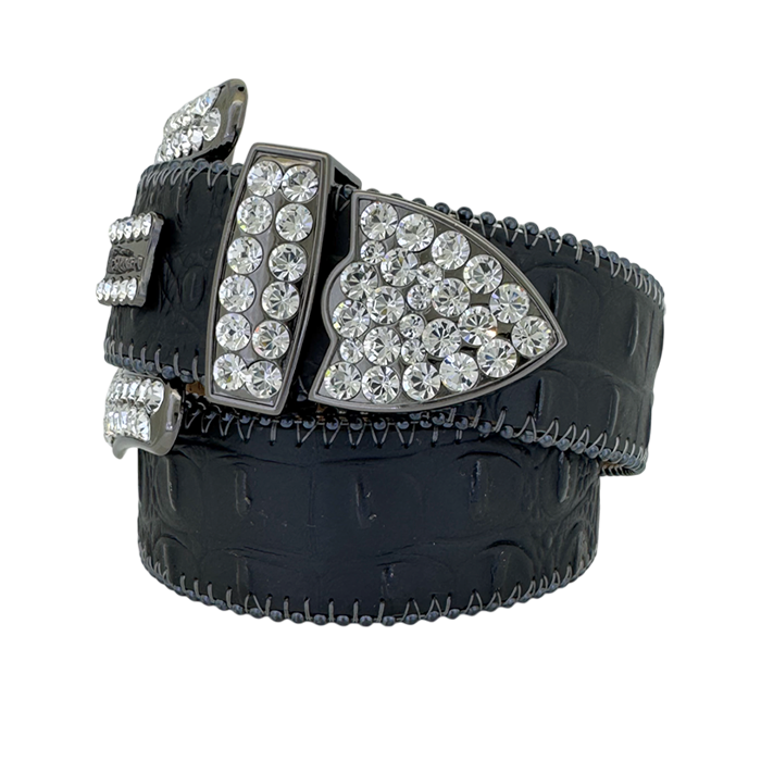 B.B. Simon Belt Classic Black Clear