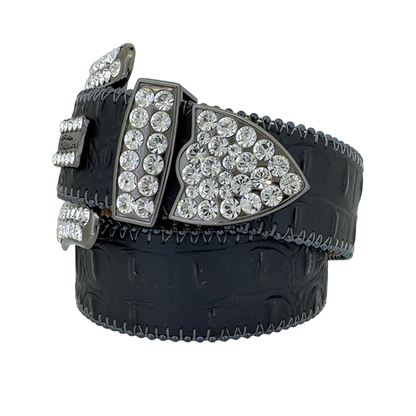 B.B. Simon Belt Classic Black Clear