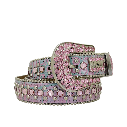 B.B. Simon Belt The Skinny Kish Grey Pink