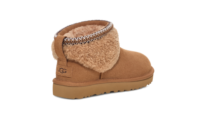 UGG W Classic Ultra Mini Maxicurly Chestnut