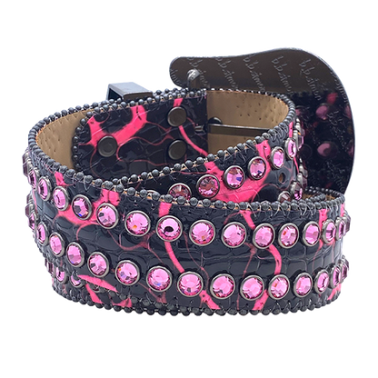 B.B. Simon Electric Darband Belt Pink