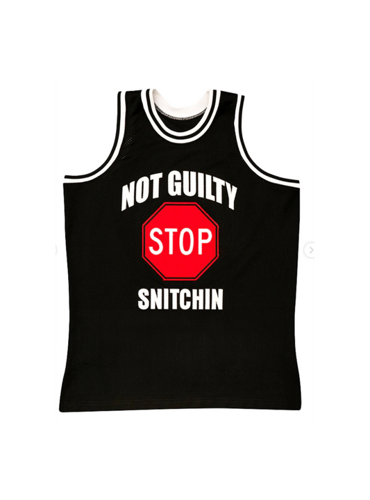 A$AP ROCKY AWGE STOP SNITCHIN BASKETBALL JERSEY