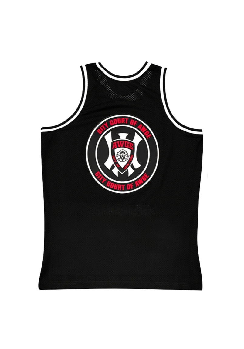 A$AP ROCKY AWGE STOP SNITCHIN BASKETBALL JERSEY