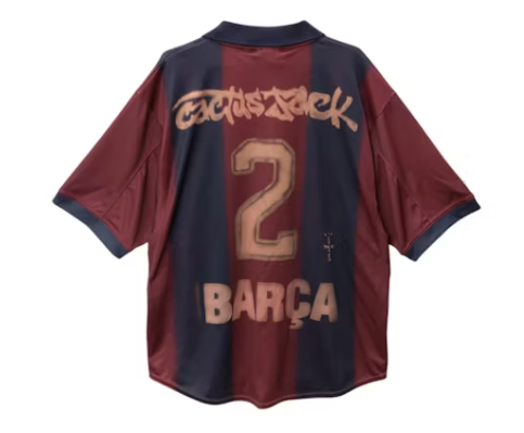 Travis Scott x Nike x FC Barcelona Retro 2000/01 Home Skeleton Jersey