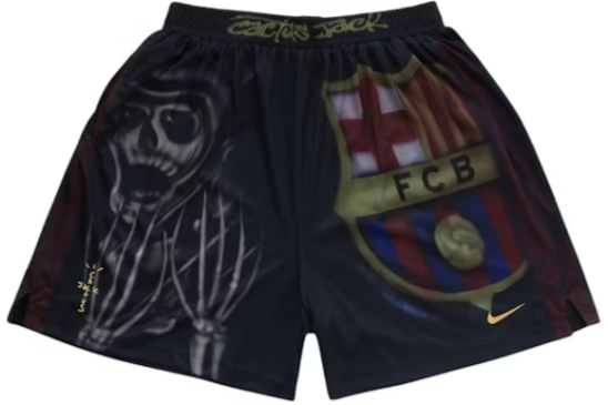 Travis Scott x Nike x FC Barcelona Skeleton Home Shorts
